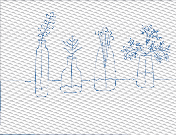 Flowers Embroidered