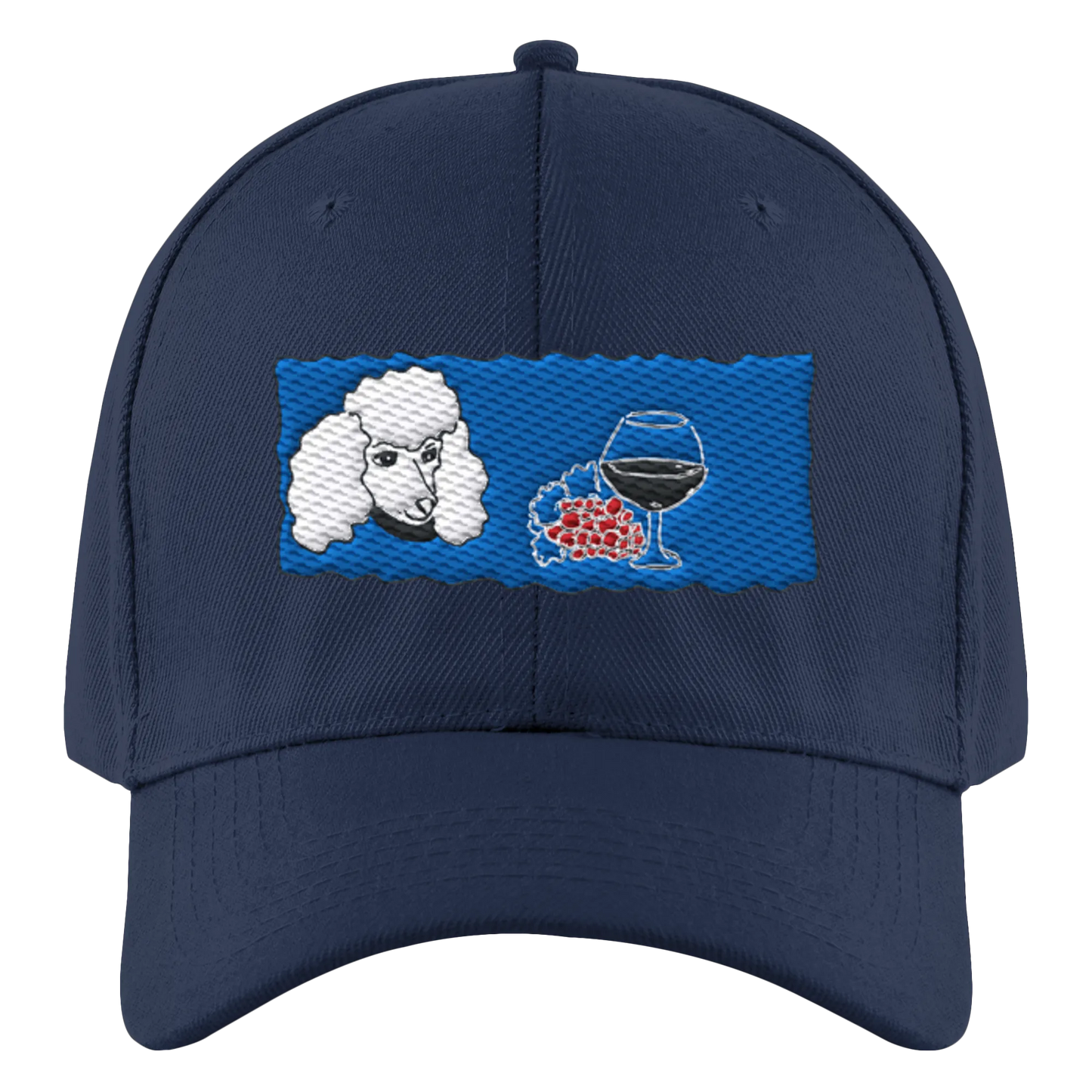 Wine Dog Embroidery - Authentic Baseball Cap