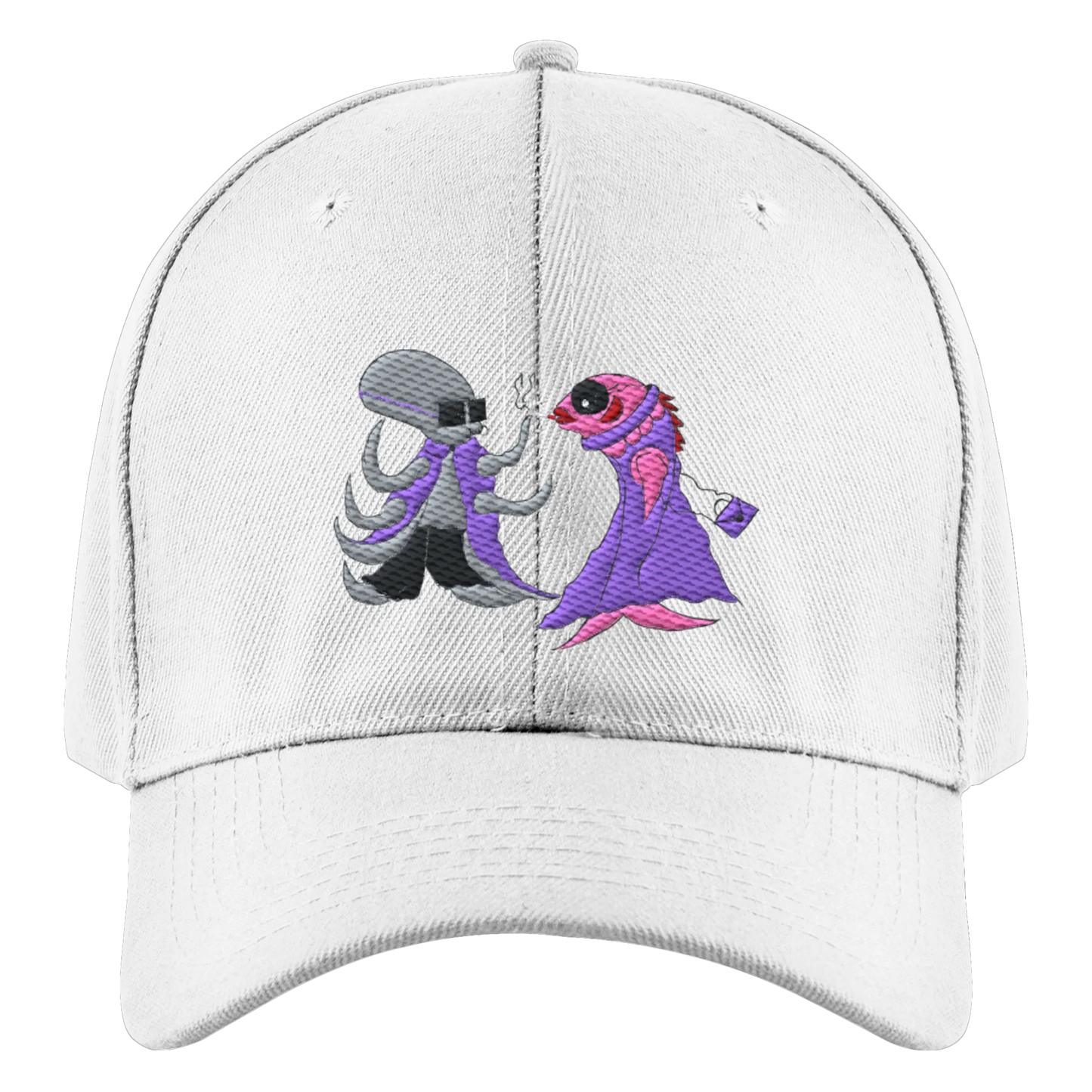 Octo and Fishy embroidery - Authentic Baseball Cap