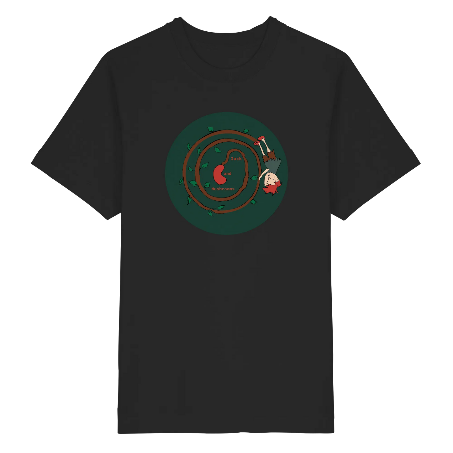 Jack and mushrooms! - Heavy Oversized Organic Shirt