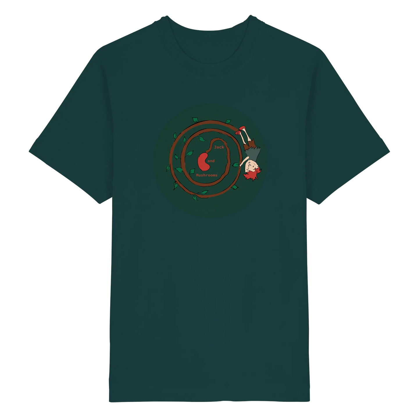 Jack and mushrooms! - Heavy Oversized Organic Shirt