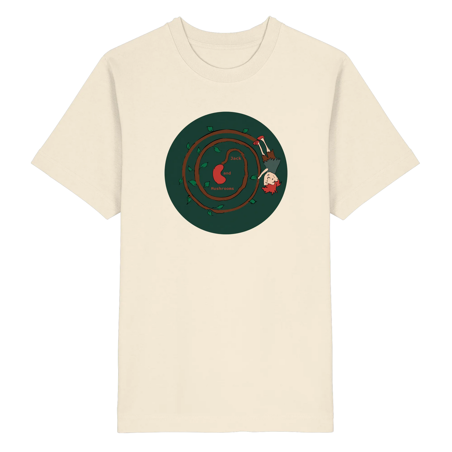 Jack and mushrooms! - Heavy Oversized Organic Shirt
