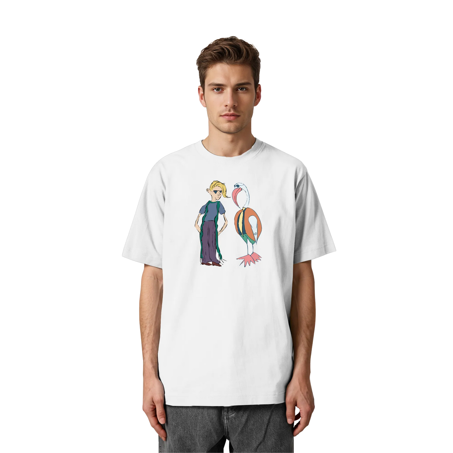 The Boy and the Heron  - Heavy Oversize - big design