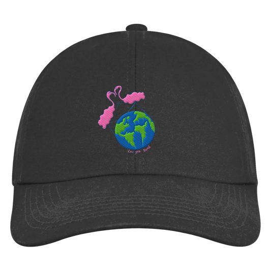 Love you Earth/ Embroidery - Organic 6-Panel Cap