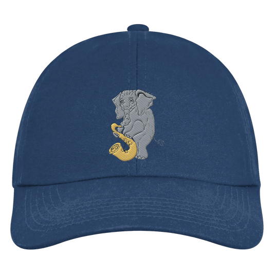 A sad elephant embroidered - Organic 6-Panel Cap