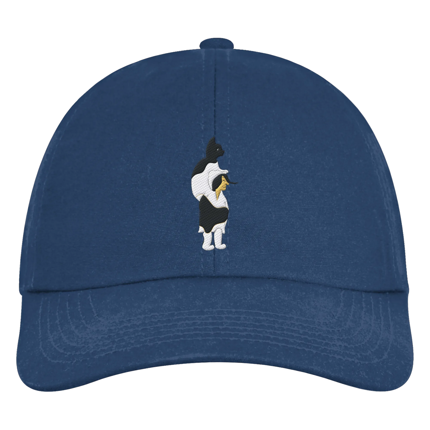 Cat Person Embroidery - Organic 6-Panel Cap