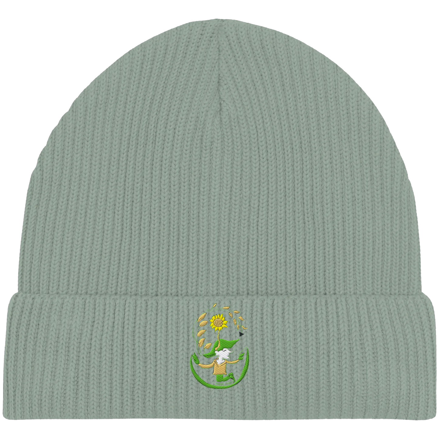 Hooded hope embroidery - Organic Fisherman Beanie