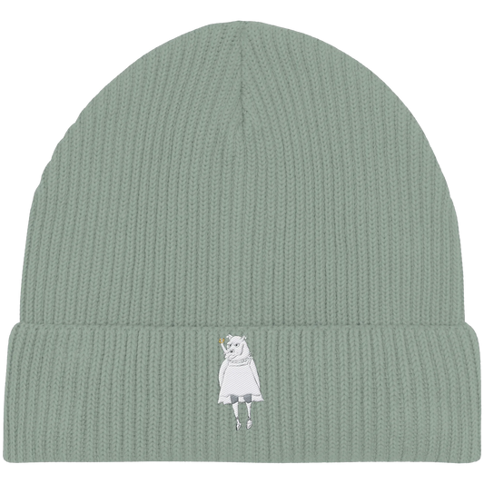 Rhino Embroidery - Organic Fisherman Beanie