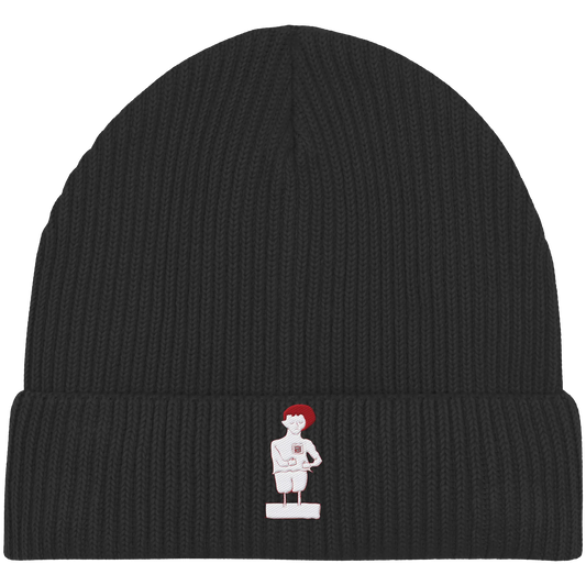 Connecting Embroidery - Organic Fisherman Beanie