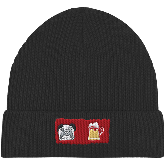 Bark and Brew Embroidery - Organic Fisherman Beanie