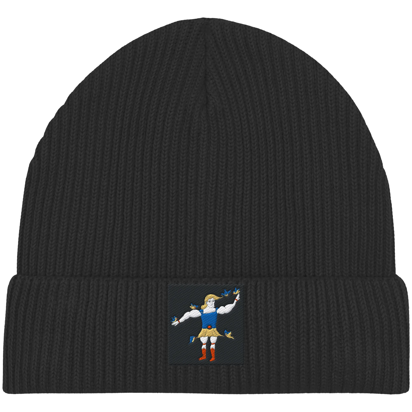 Hercules Embroidery - Organic Fisherman Beanie