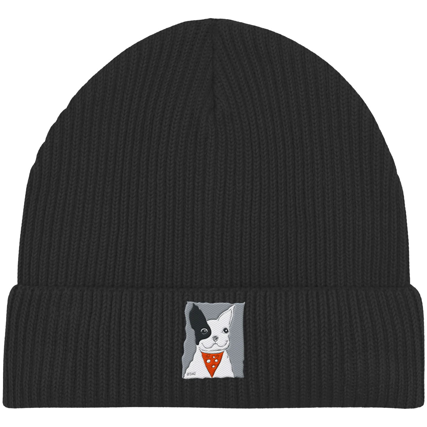 Diez Embroidery - Organic Fisherman Beanie