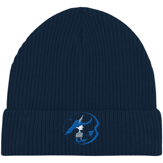 Inner Robin Embroidery - Organic Fisherman Beanie