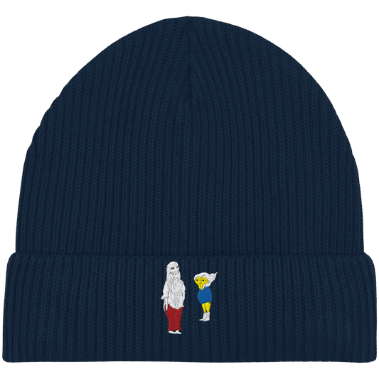 Darwin Embroidery - Organic Fisherman Beanie