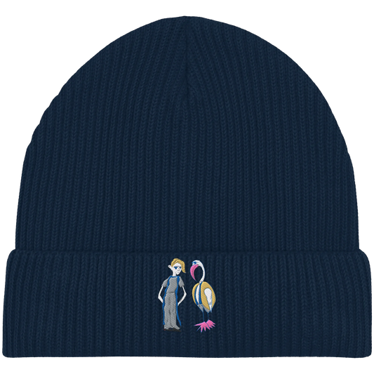 The Boy and the Heron Embroidery - Organic Fisherman Beanie