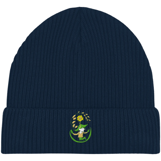 Hooded hope embroidery - Organic Fisherman Beanie