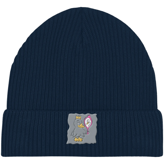 too Narcissist to care/ Embroidery - Organic Fisherman Beanie