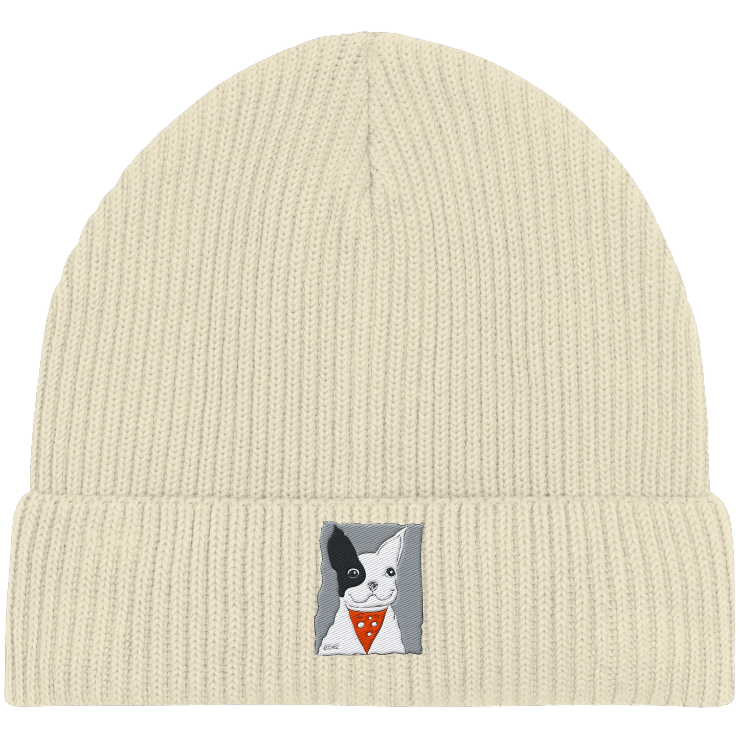 Diez Embroidery - Organic Fisherman Beanie
