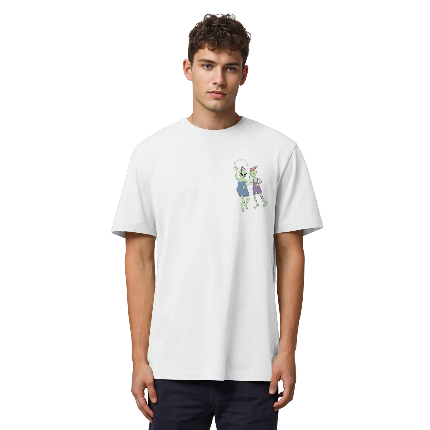 Dancing Aliens! - Organic Heavy T-Shirt