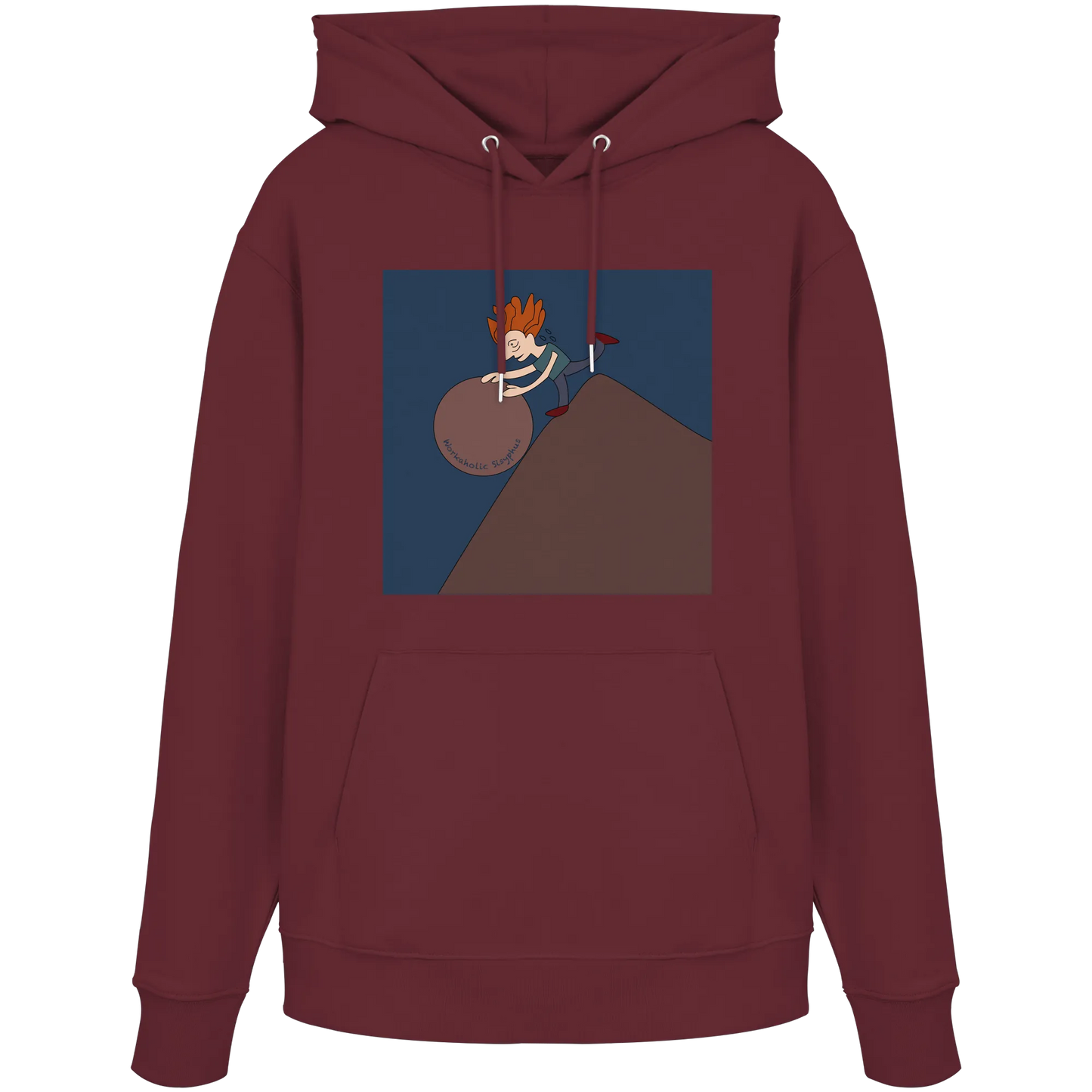 workaholic Sisyphus - Organic Hoodie