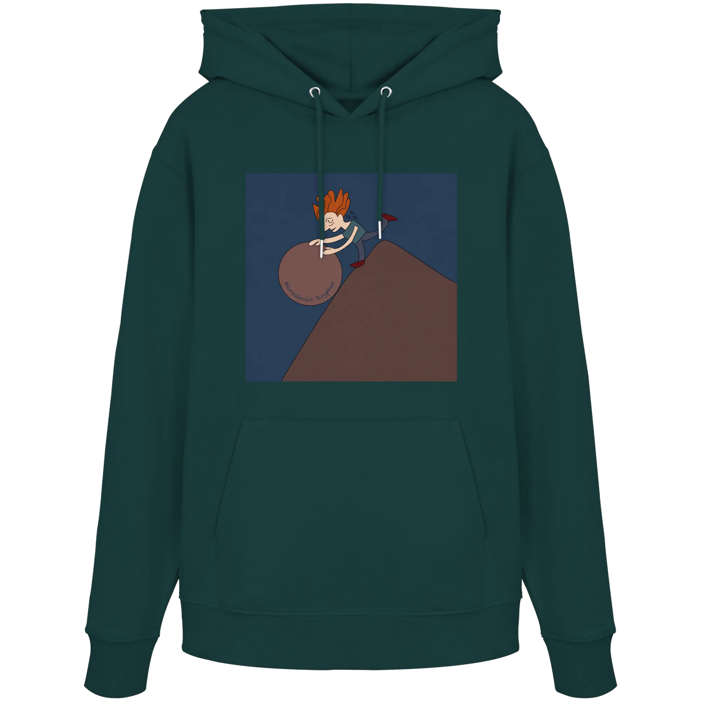 workaholic Sisyphus - Organic Hoodie