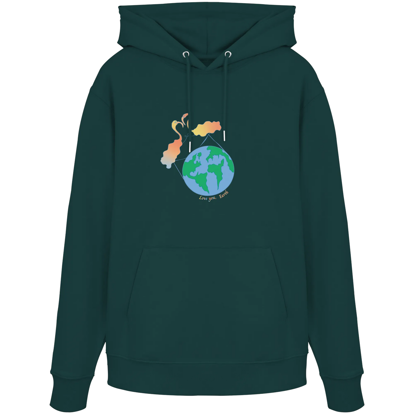 Love you Earth! - Organic Hoodie