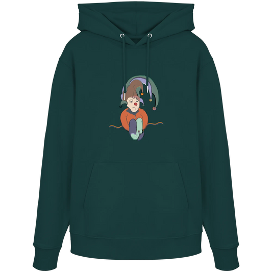 Blue Clown - Organic Hoodie
