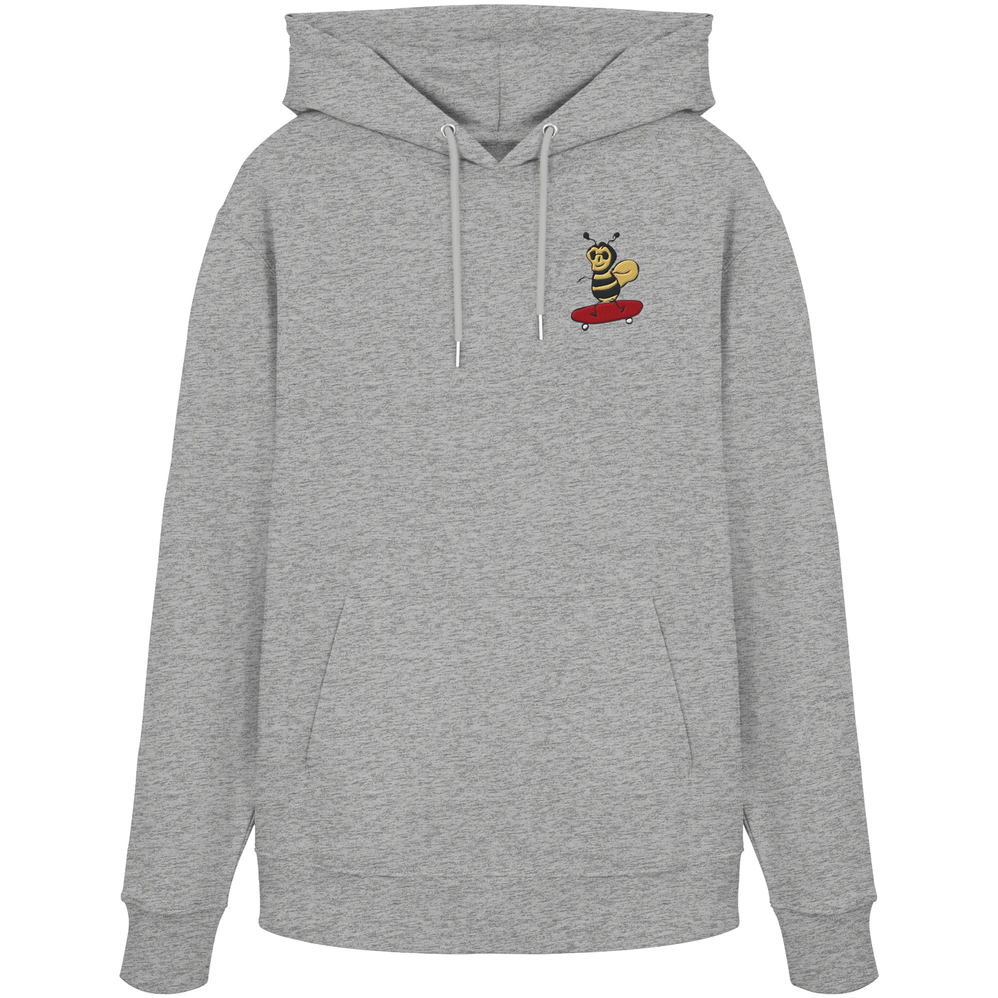 Rolling Bee Embroidered - Organic Hoodie