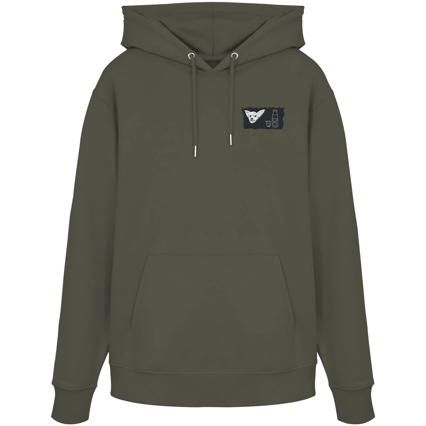 Aragh Sagi Embroidery - Organic Hoodie (Stick)
