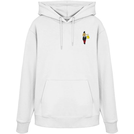 Pinocchio Embroidery - Organic Hoodie (Stick)