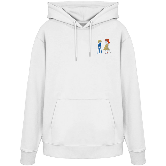 Grandma Embroidery - Organic Hoodie (Stick)
