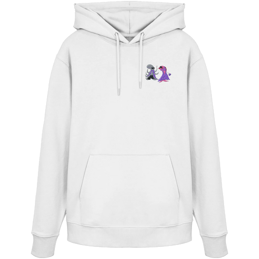 Octopus embroidery - Organic Hoodie (Stick)