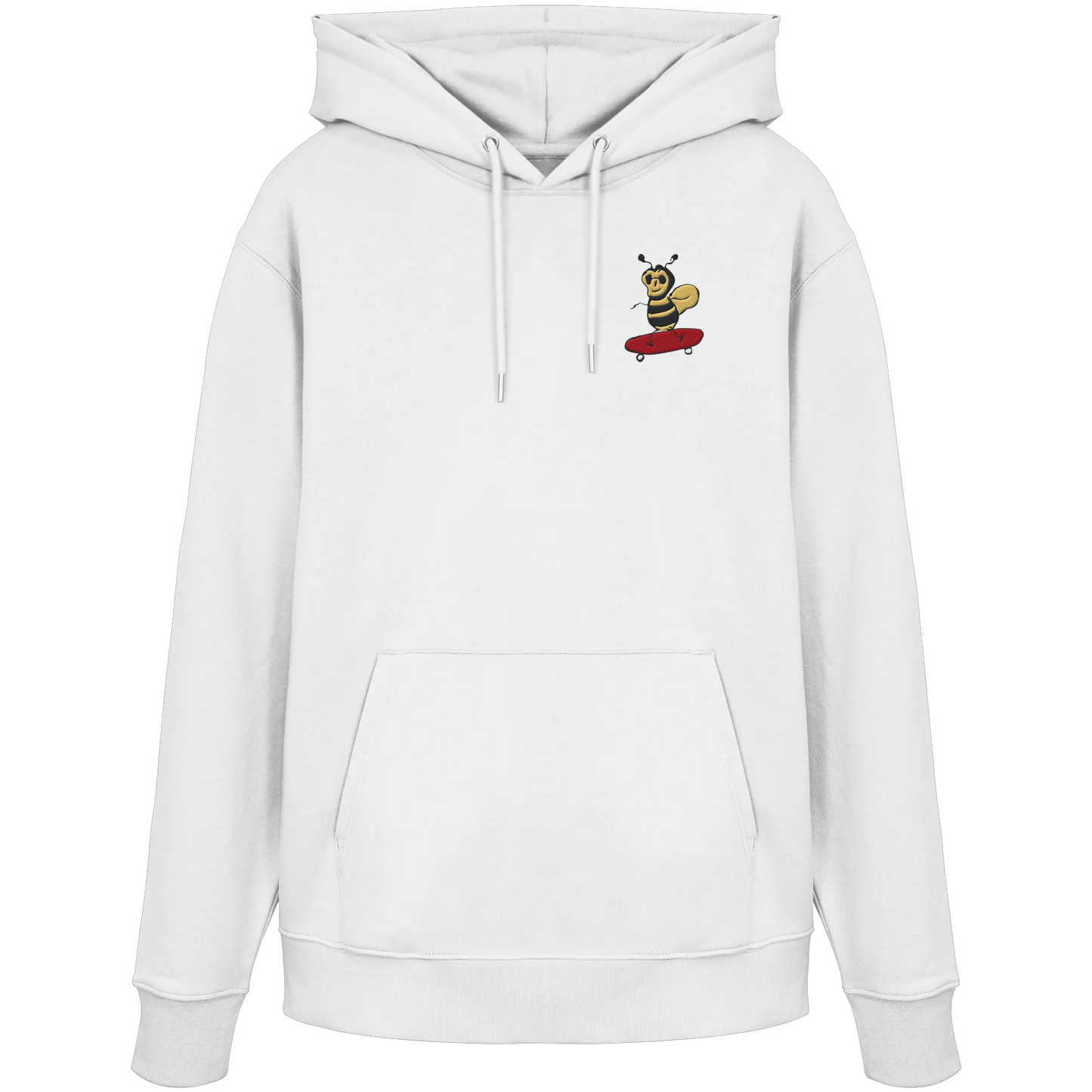 Rolling Bee Embroidered - Organic Hoodie