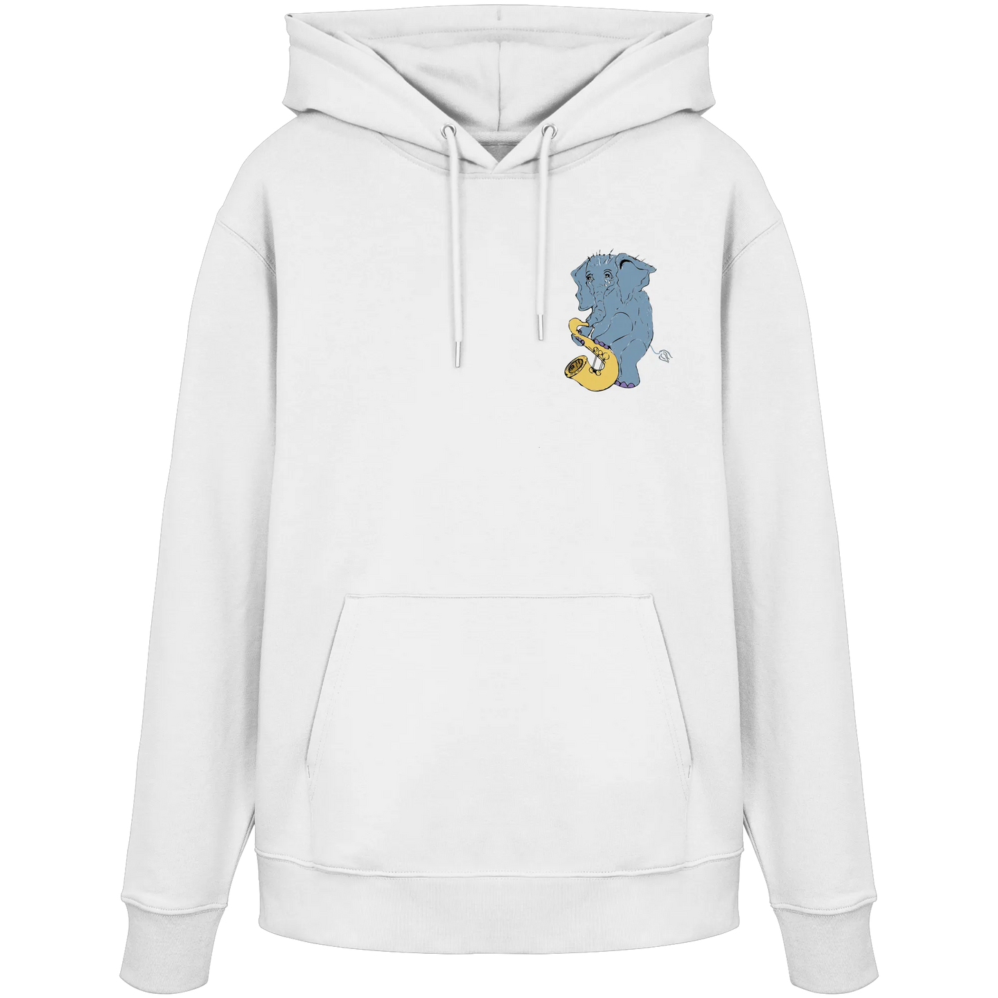 A sad Elephant  - Organic Hoodie