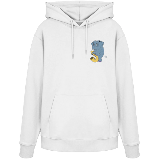 A sad Elephant  - Organic Hoodie