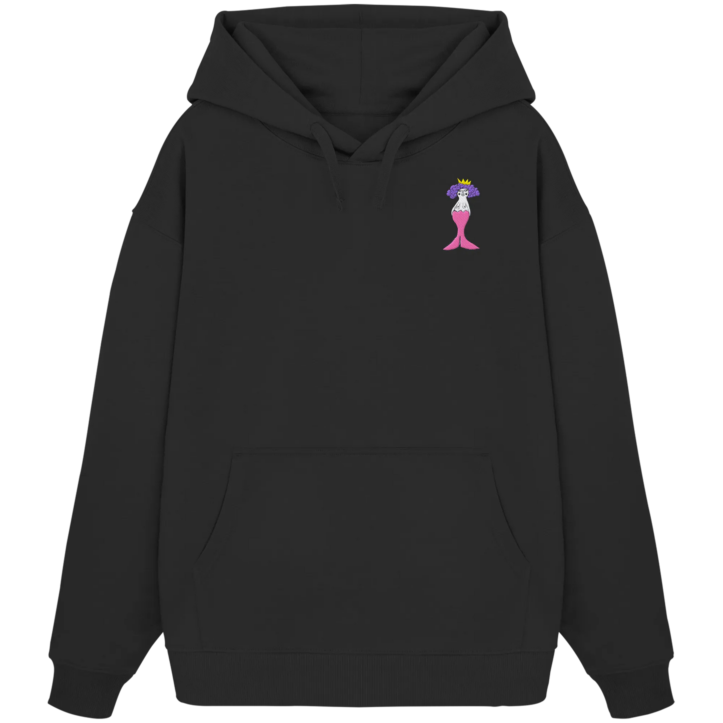 Mermaid Embroidered - Organic Oversize Hoodie