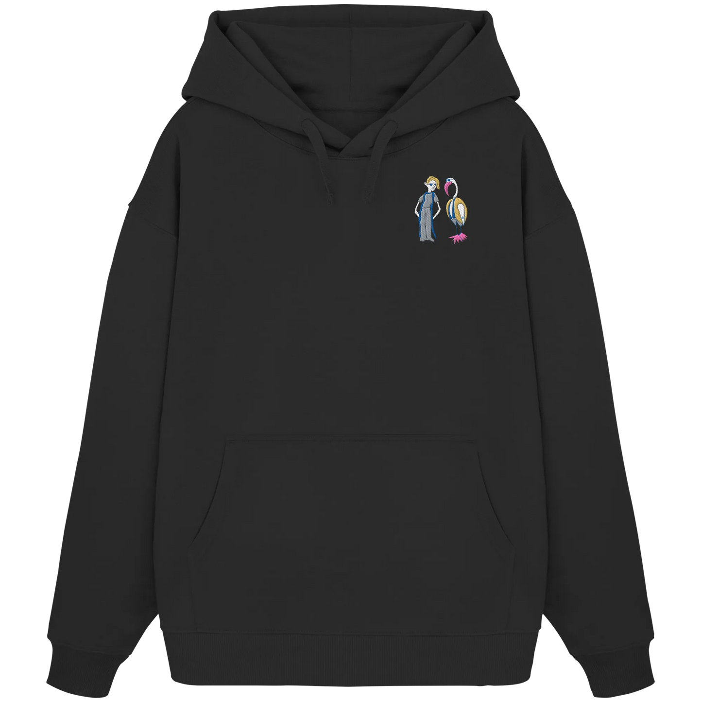 The Boy and the Heron Embroidered - Organic Oversize Hoodie