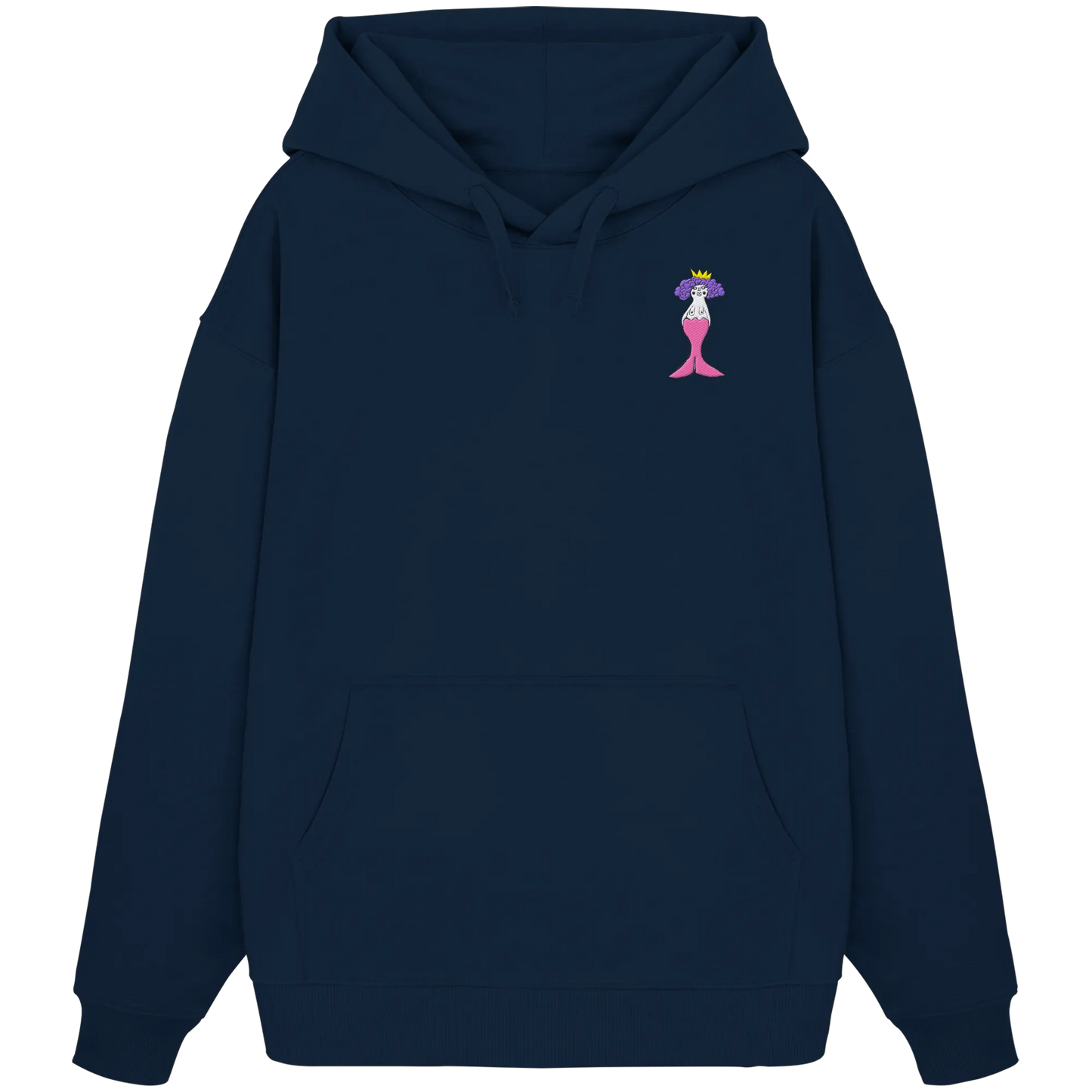 Mermaid Embroidered - Organic Oversize Hoodie