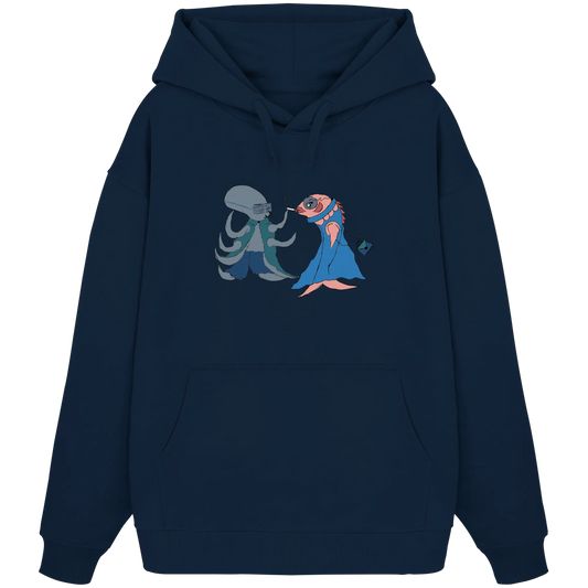 Octopus Dialogue - Organic Oversize Hoodie