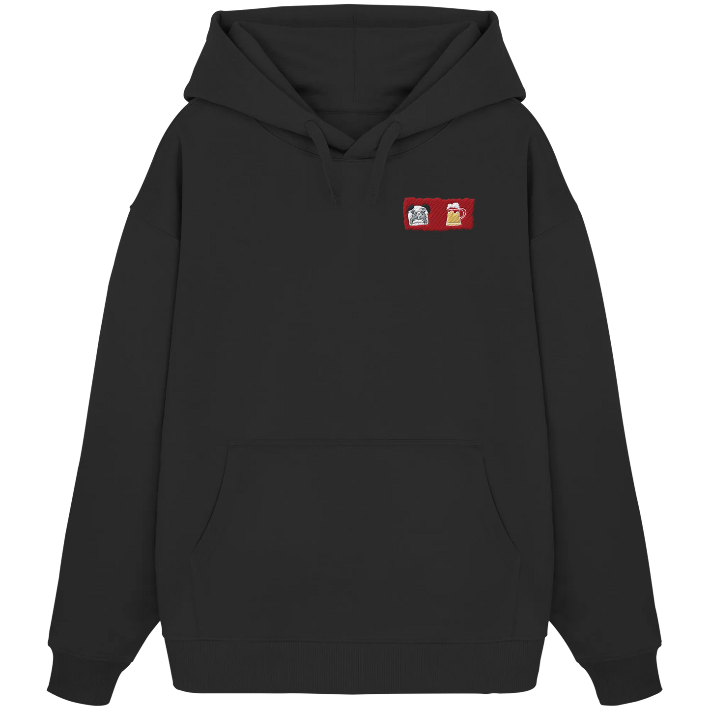 Bark and Brew Embroidery - Organic Oversize Hoodie (Stick)