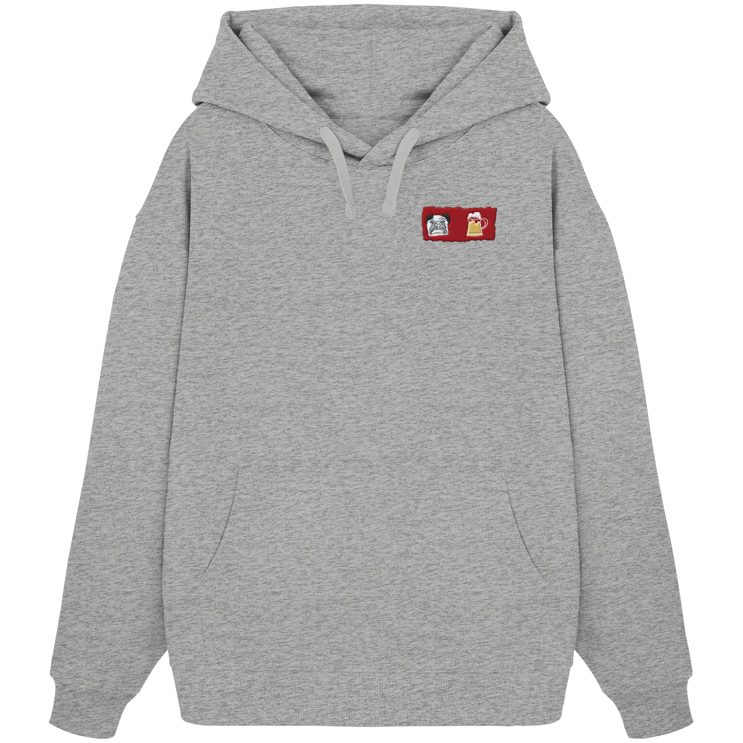 Bark and Brew Embroidery - Organic Oversize Hoodie (Stick)
