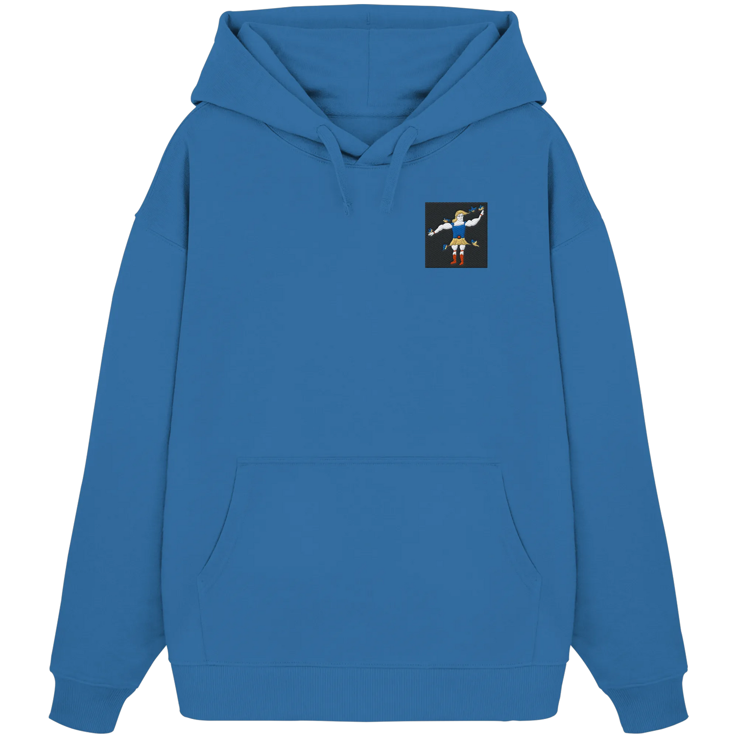 Hercules Embroidery - Organic Oversize Hoodie (Stick)