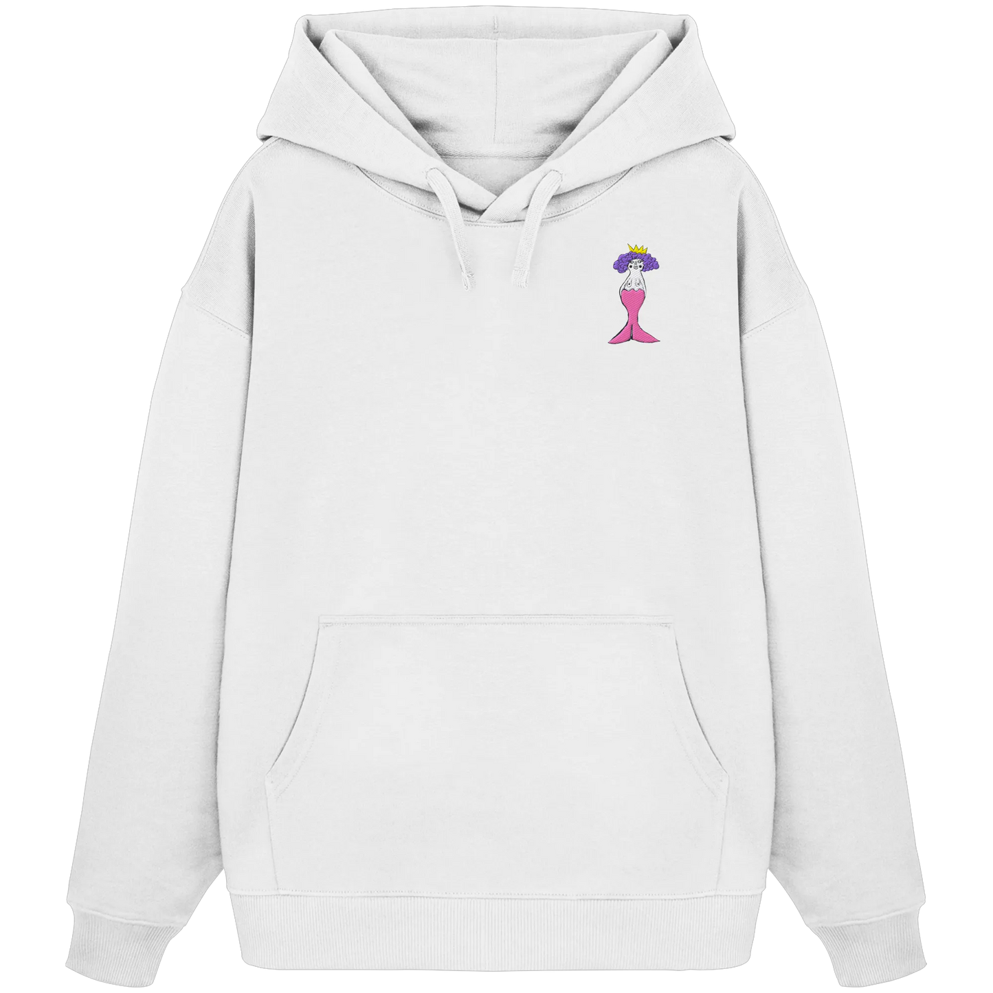 Mermaid Embroidered - Organic Oversize Hoodie