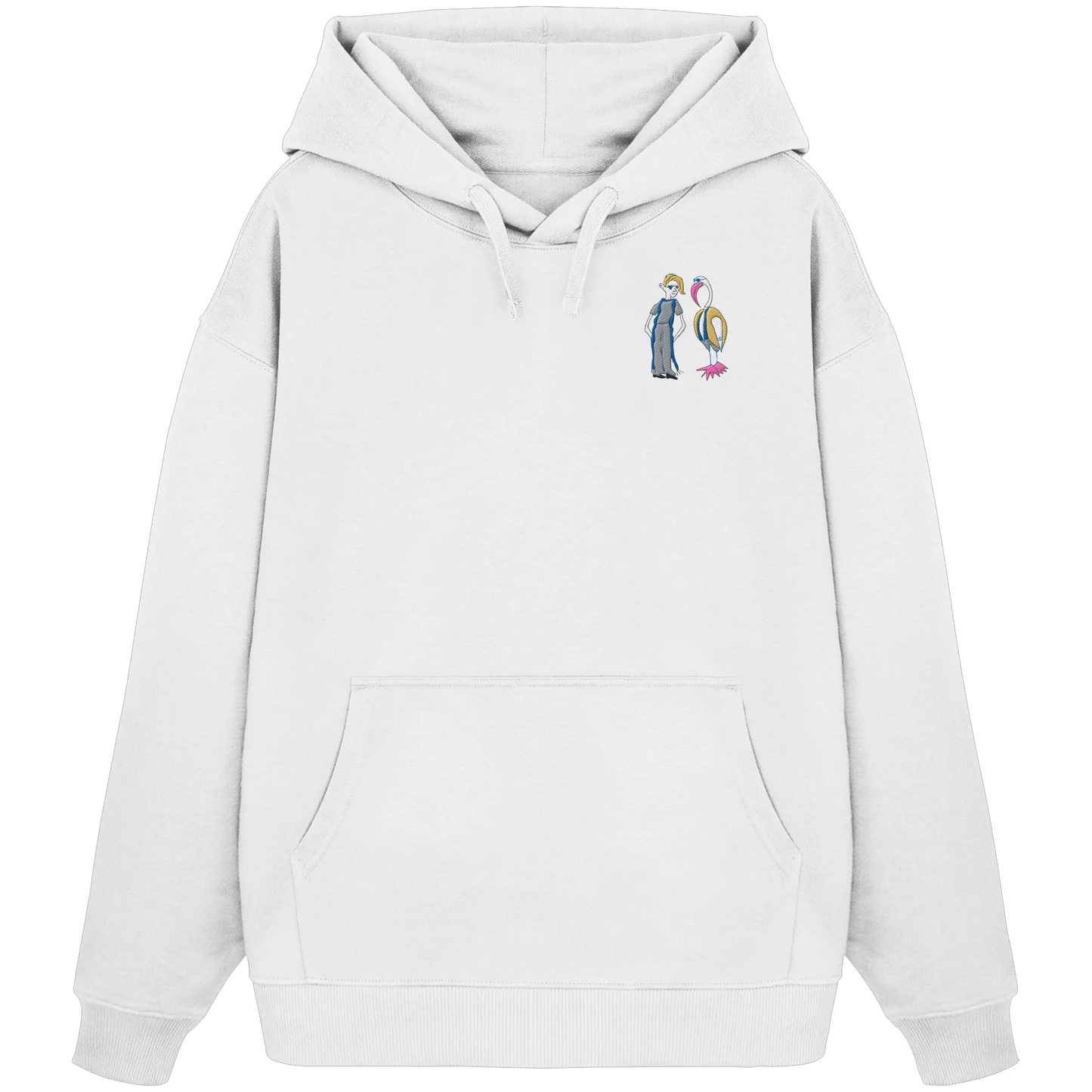 The Boy and the Heron Embroidered - Organic Oversize Hoodie