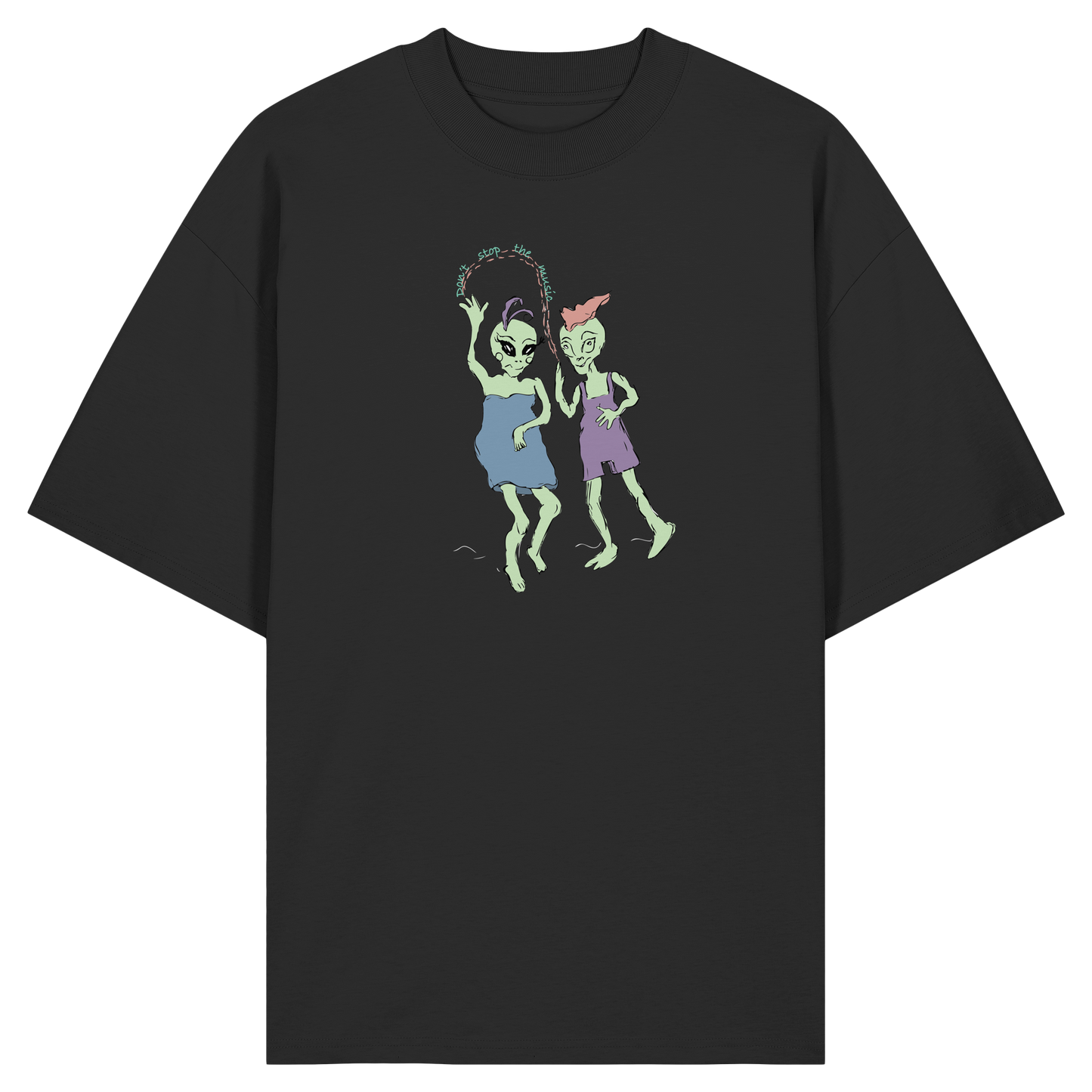 Dancing Aliens! - Organic Oversize Shirt