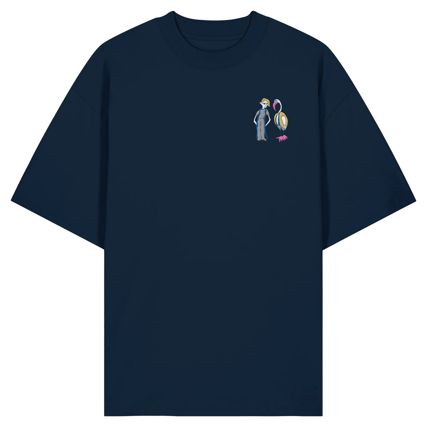 The Boy and the Heron Embroidered - Organic Oversize Shirt