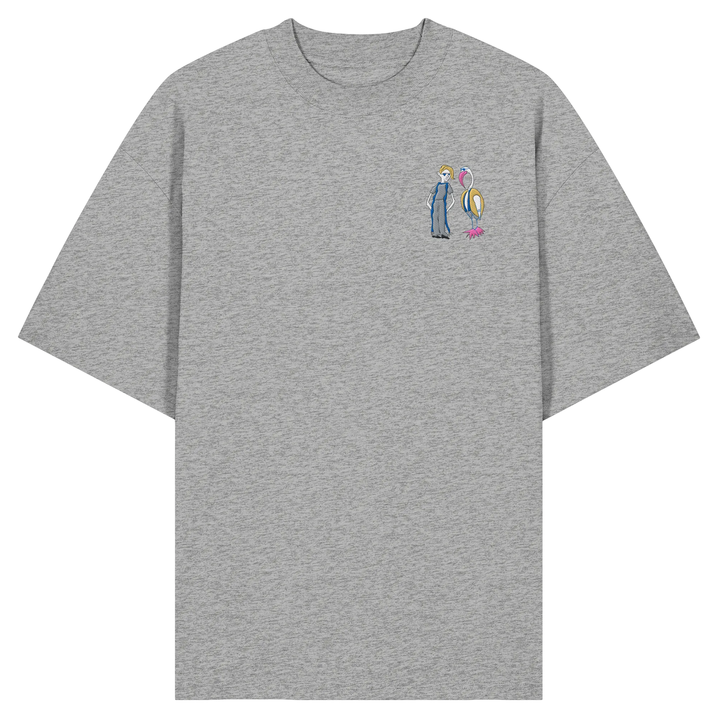 The Boy and the Heron Embroidered - Organic Oversize Shirt