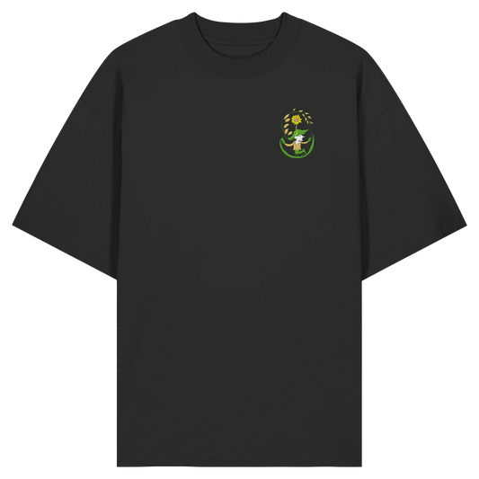 Hooded hope embroidery - Organic Oversize Shirt (Stick)
