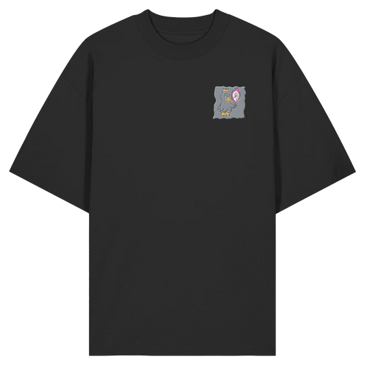 too Narcissist to care/ Embroidery - Organic Oversize Shirt (Stick)