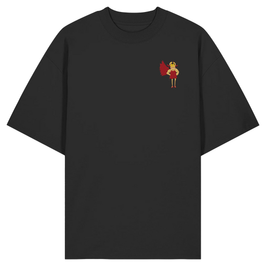 Anger Alchemist Embroidery - Organic Oversize Shirt (Stick)